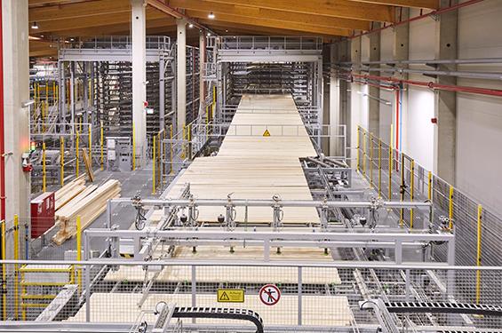 Schnittholz Gesamtanlagen von SPRINGER Maschinenbau: Sortieren, stapeln, paketieren und verpacken Schnittholz effizient und materialschonend.